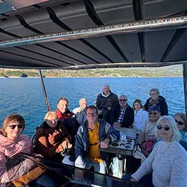 entre amis sur le bateau